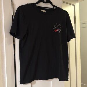 Saint Laurent No Smoking Black Tee S
